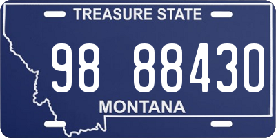 MT license plate 988843O