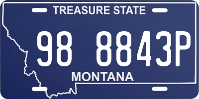 MT license plate 988843P