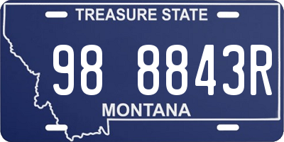 MT license plate 988843R