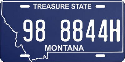 MT license plate 988844H