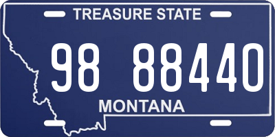 MT license plate 988844O