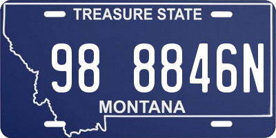 MT license plate 988846N