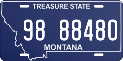 MT license plate 988848O