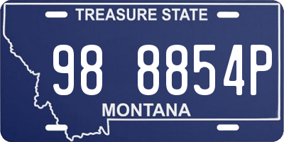 MT license plate 988854P