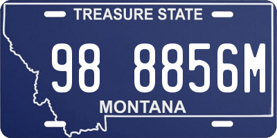 MT license plate 988856M