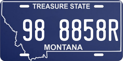 MT license plate 988858R