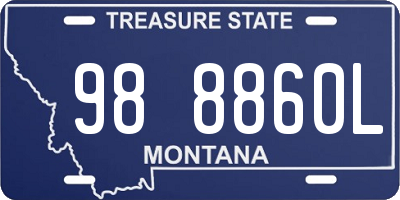 MT license plate 988860L