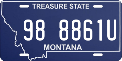 MT license plate 988861U