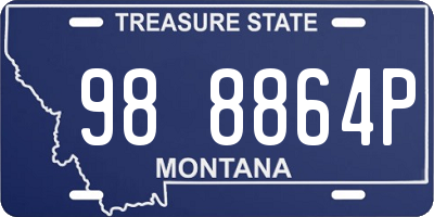 MT license plate 988864P