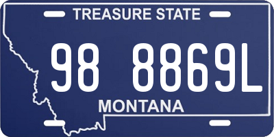 MT license plate 988869L