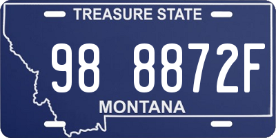 MT license plate 988872F