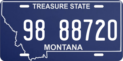 MT license plate 988872O