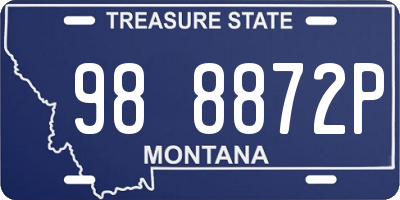 MT license plate 988872P