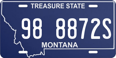 MT license plate 988872S