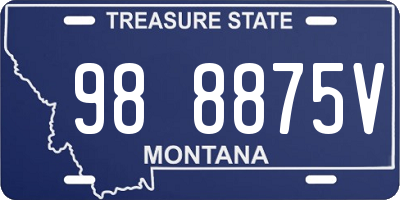 MT license plate 988875V