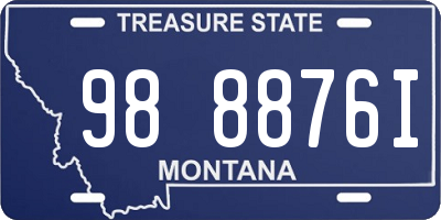 MT license plate 988876I