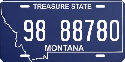 MT license plate 988878O