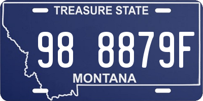 MT license plate 988879F