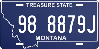 MT license plate 988879J