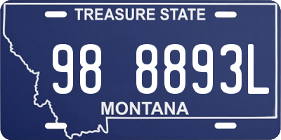 MT license plate 988893L