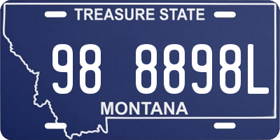 MT license plate 988898L