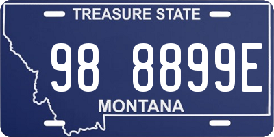 MT license plate 988899E