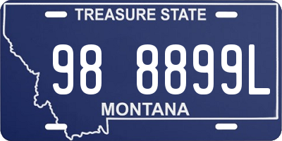 MT license plate 988899L