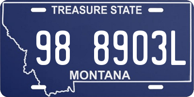 MT license plate 988903L