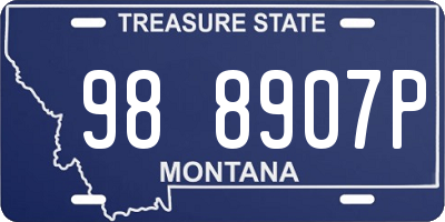 MT license plate 988907P
