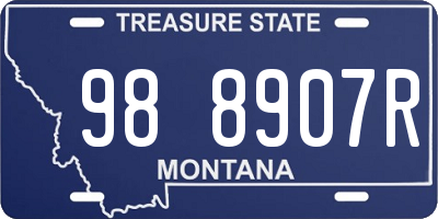 MT license plate 988907R