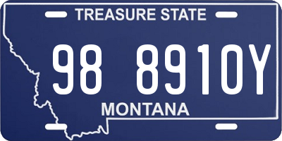 MT license plate 988910Y