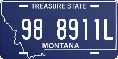 MT license plate 988911L