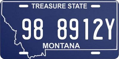 MT license plate 988912Y