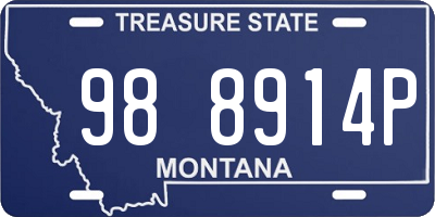 MT license plate 988914P