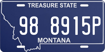 MT license plate 988915P