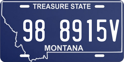 MT license plate 988915V