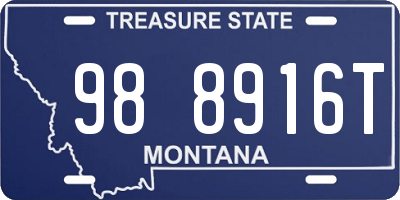 MT license plate 988916T