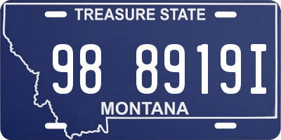 MT license plate 988919I