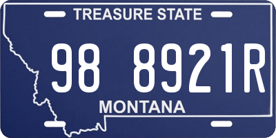 MT license plate 988921R