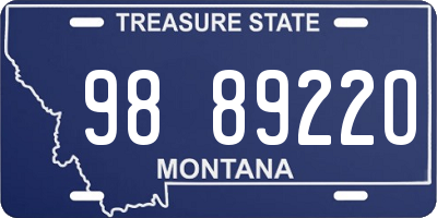 MT license plate 988922O