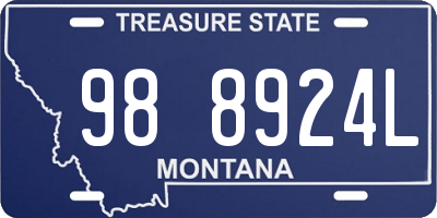 MT license plate 988924L