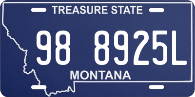 MT license plate 988925L