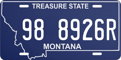 MT license plate 988926R