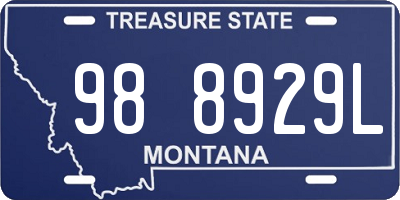 MT license plate 988929L