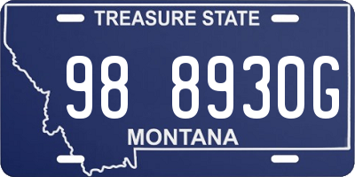 MT license plate 988930G