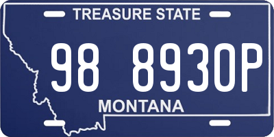MT license plate 988930P