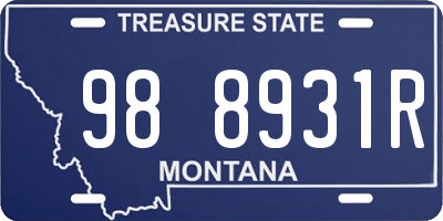 MT license plate 988931R