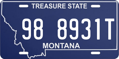 MT license plate 988931T