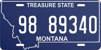 MT license plate 988934O