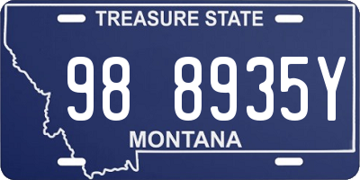MT license plate 988935Y